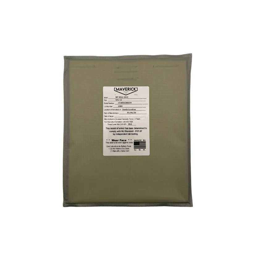 *NEW 2026* HG2 10x12 Soft Armor Panel