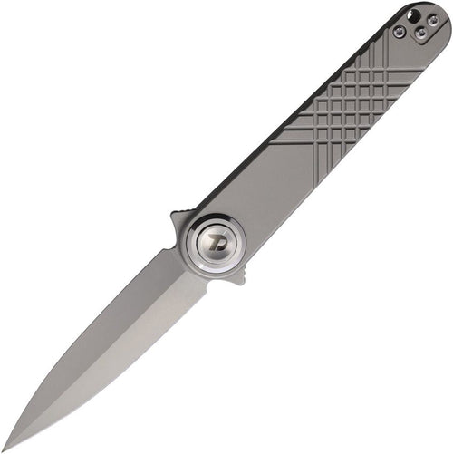 Button Lock Gray Ti - Meridian EDC | Laserworks - Button Lock Gray Ti