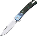 Dreamtech - Framelock Ti Blue Green CF inlay - Meridian EDC | Laserworks - Dreamtech - Framelock Ti Blue Green CF inlay