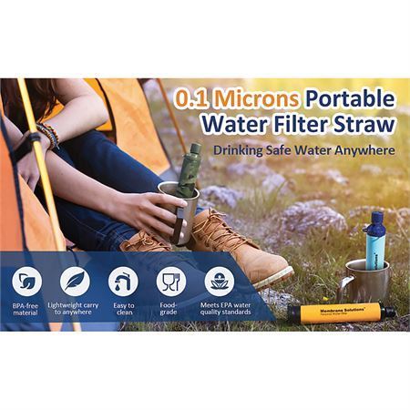 Membrane Solutions - Water Filter Straw Camo - Meridian EDC | Laserworks - Membrane Solutions - Water Filter Straw Camo