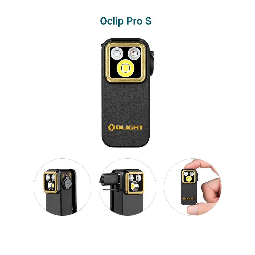 Oclip Pro S - Multifunctional EDC Clip Flashlight - Meridian EDC | Laserworks - Oclip Pro S - Multifunctional EDC Clip Flashlight