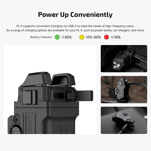 PLX Tactical Light 1,200 Lumens Dual Beams