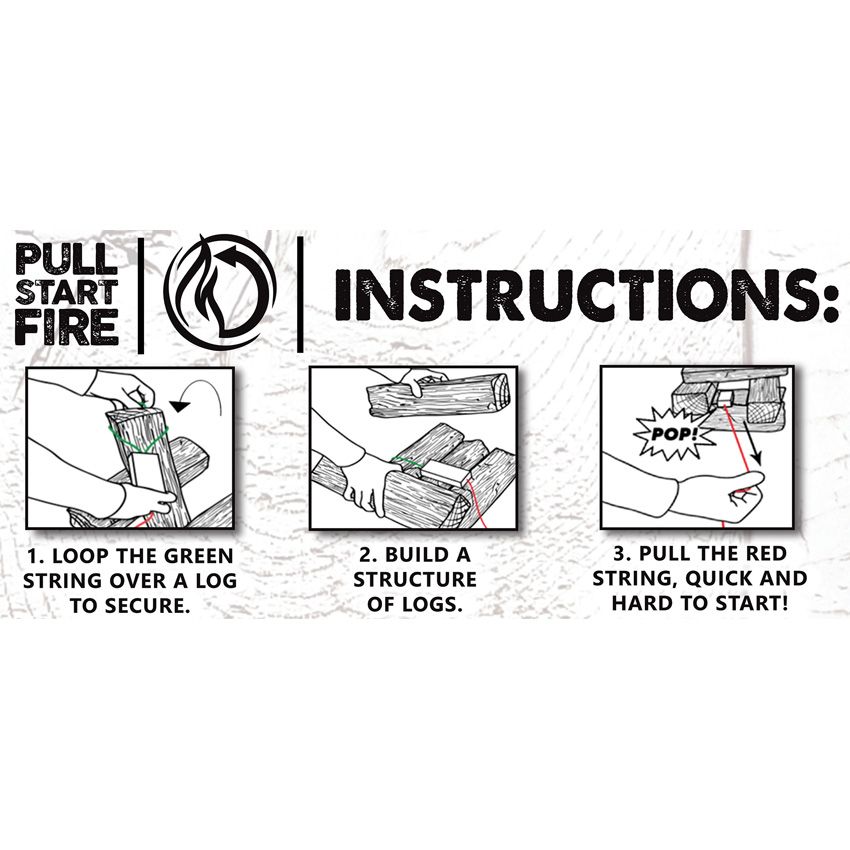 Pull start fire - Meridian EDC | Laserworks - Pull start fire