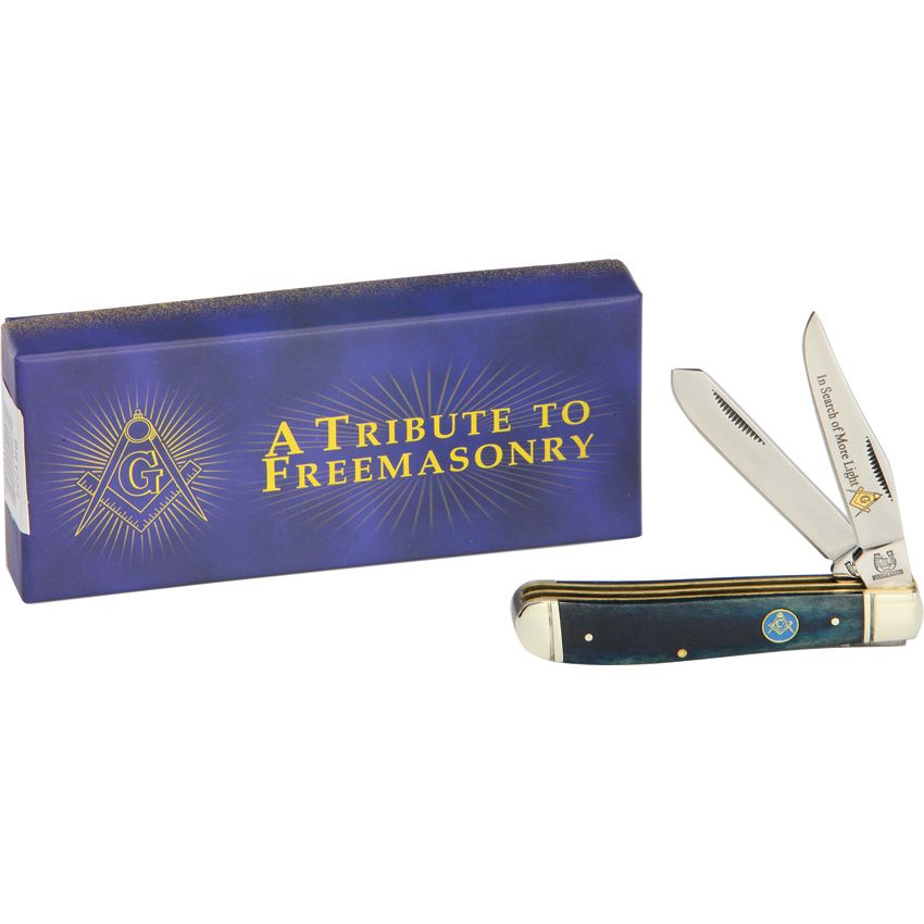 Rough Rider - Masonic Mini Trapper - Meridian EDC | Laserworks - Rough Rider - Masonic Mini Trapper