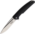 Summit Gear 006BLK Linerlock Knife with Black G10 Handles - Meridian EDC | Laserworks - Summit Gear 006BLK Linerlock Knife with Black G10 Handles