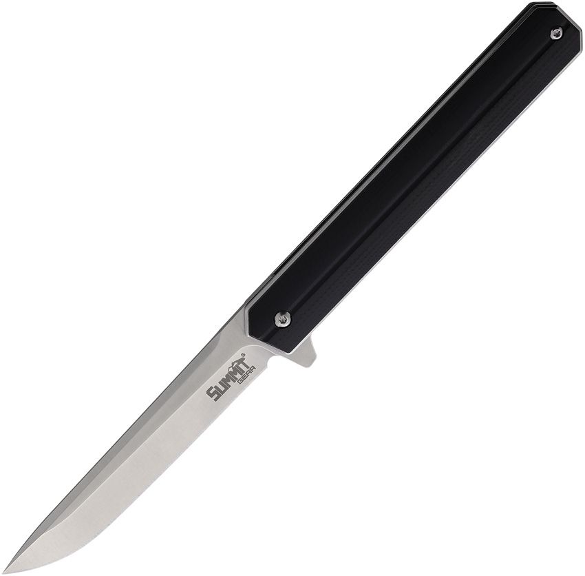 Summit Gear- Liner lock - Black G10 - Meridian EDC | Laserworks - Summit Gear- Liner lock - Black G10