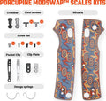 Vosteed - Porcupine ModSwap Scales G10 Micarta - Meridian EDC | Laserworks - Vosteed - Porcupine ModSwap Scales G10 Micarta