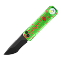 OKNIFE LK Zombie Green Folding Knife with Rechargeable Flashlight & RGB Light